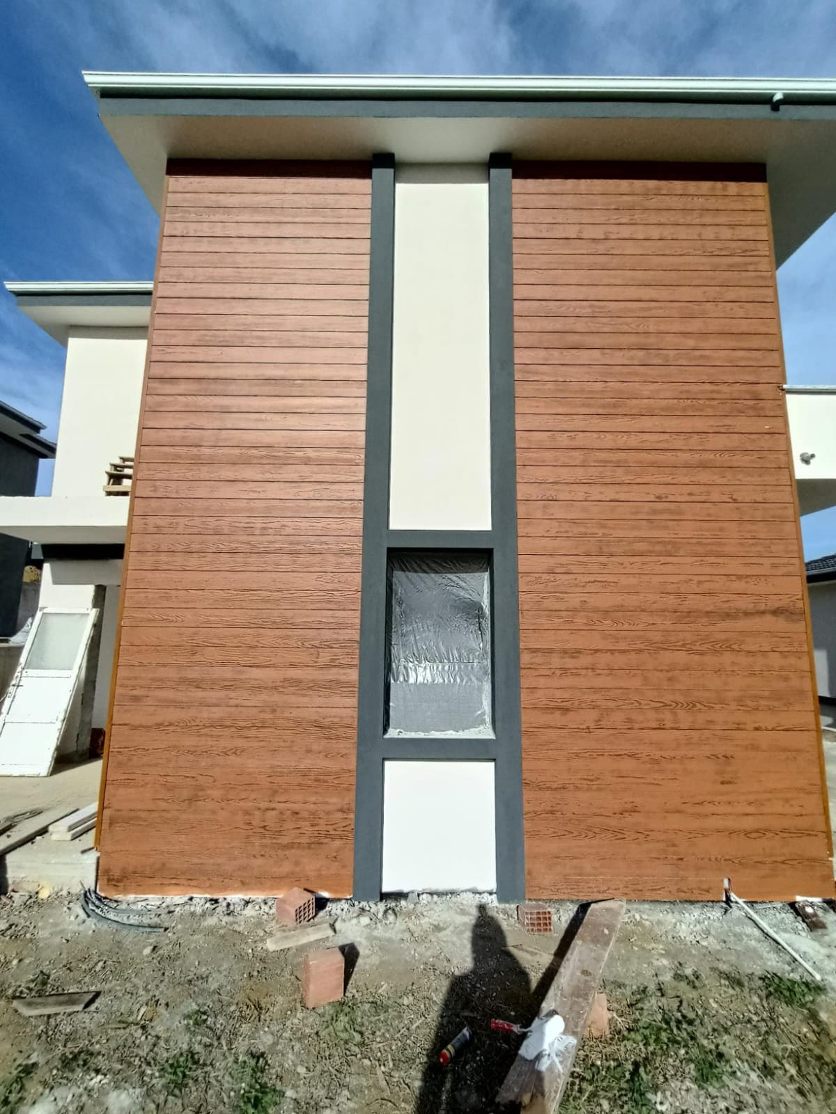 Ahşap Görünümlü Fibercement Kaplama uygulaması — Kocaeli Betopan referans 2